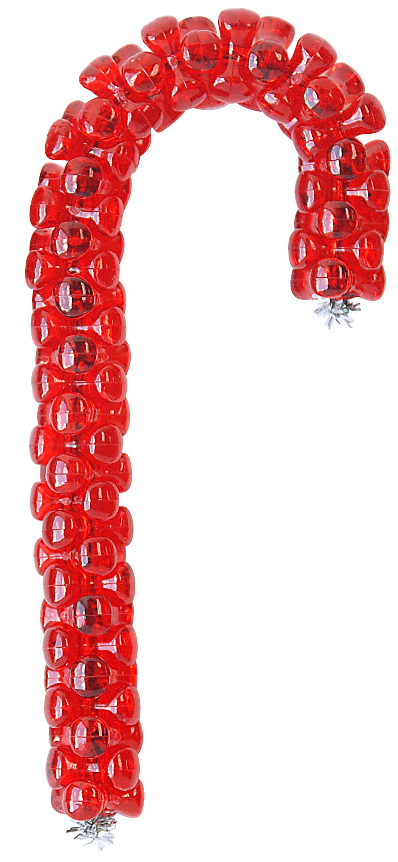 The Beadery Festive 18MM Sunburst Beads. Ruby, Emerald, and Crystal. 780 plastic beads