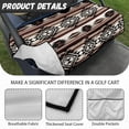 thumbnail image 6 of Whosucclay Southwestern Geometric Pattern Anti-Slip Golf Cart Seat Protector Elastic for EZGO Yamaha Club Car Icon, Breathable Golf Cart Seat Cover Towel, 6 of 7