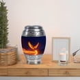 thumbnail image 6 of MUKTIVE Phoenix Small Keepsake Urns for Human Ashes Adult Cremation of Women, Dark Blue Urn for Ashes Adult Male for Burial, Unique Funeral and Memorial Gift for Couple, 3 Inch, 6 of 7