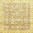 thumbnail image 1 of Ahgly Company Indoor Square Abstract Gold Oriental Area Rugs, 7' Square, 1 of 6