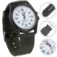 thumbnail image 3 of Man Quartz Wrist Watch Woven Nylon Male Watch Fashion Sports Wrist Watches Calendar Quartz Wrist Watch (Army Green), 3 of 4