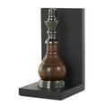 thumbnail image 4 of DecMode 4" Chess Black Aluminum Metal Bookends with Aluminum Accents (Set of 2), 4 of 8