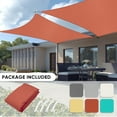 thumbnail image 2 of Shade&Beyond 8*10 Waterproof Sun Shade Sail Shade Canopy - Durable UV Block Fabric, UPF 50+ for Patio, Pool & Garden，Rust Red, 2 of 5