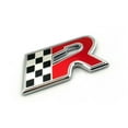 thumbnail image 1 of Chrome Seat Flag R Car Emblem Badge Sticker Letters 58mm x 28mm, 1 of 4