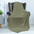thumbnail image 4 of Neutral Color Soft Flannel Fleece Blanket, Striped Round Formations Contemporary Artwork Circular Items, Cozy Plush for Indoor and Outdoor Use, 70" x 90", Grey Yellow and Dark Grey, by Ambesonne, 4 of 5