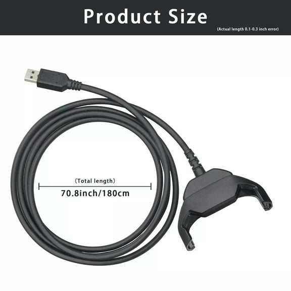 USB Charge Cable for Zebra TC51 TC52 TC56 TC57 TC52x TC57x (CBL-TC51-USB1-01)