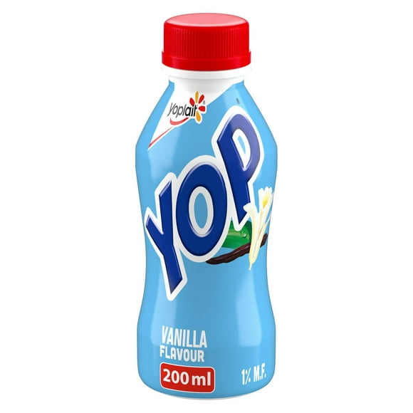Yogourt à boire Yoplait Yop 1 %, vanille, boisson au yogourt, 200 mL 200 mL