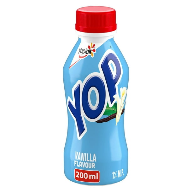 Yogourt à boire Yoplait Yop 1 %, vanille, boisson au yogourt, 200 mL 200 mL