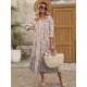 thumbnail image 3 of Vestido largo ANRABESS con estampado floral de verano con cuello en V para mujer, 3 of 6