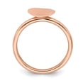 thumbnail image 2 of Sterling Silver Stackable Expressions Rose Gold-plated Heart Diamond Ring - Size 8, 2 of 3