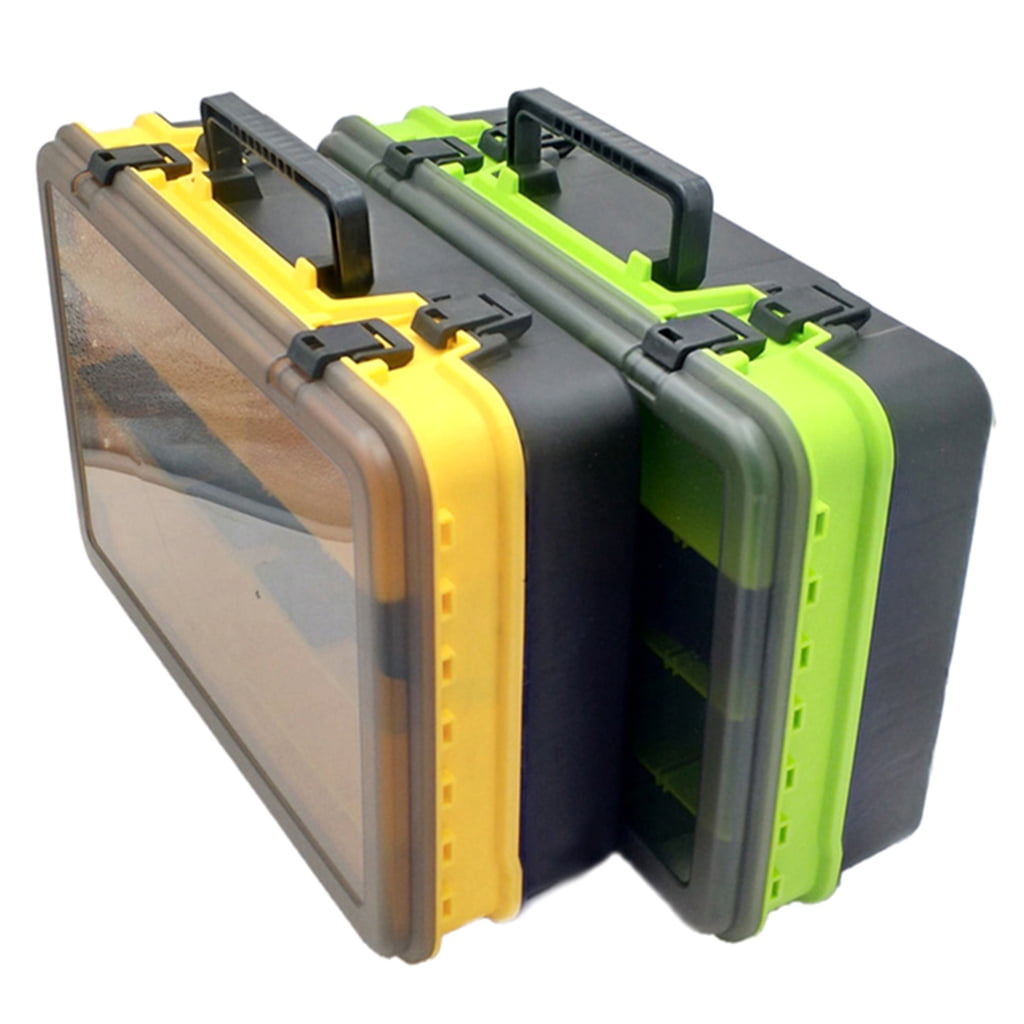 Fishing Tackle Box Fishing Hook Storage Trags Organizers Box Clear Adjusted Dividers Terminals Tackle Case