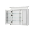 thumbnail image 2 of ANGELES HOME 40" x 32" Bathroom Medicine Cabinet with 6-Tier Adjustable Shelves, Recessed Solid Wood Medicine Cabinet with Mirrors, Wood Mirror Cabinet with 2 Soft-Close Door, White, 2 of 10