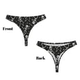 thumbnail image 3 of Fotbe Retro Skeleton Dancing On Halloween Party Tanga Sin Costuras para Mujer con Estampado – Panties Invisibles, Transpirables y Cómodos para Uso Diario-X-Large, 3 of 6