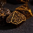 thumbnail image 5 of Cusdie 7-Die Metal DND Dice Set, Dragon Wings Design Metal Polyhedral D&D Dice Set for DND Dungeons and Dragons TTRPG Role Playing Games, 5 of 5