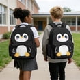 thumbnail image 2 of Bulopur Cute Penguin Print Kids Backpack Set 4 Pcs Durable Breathable Kids School Bag with Lunch Box, Pencil Case and Water Bottle Cover for Toddler Boys and Girls, 2 of 7