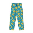 thumbnail image 4 of Xecao Bee Sunflower Men's Straight Lounge Pajama Pants: The Ultimate in Comfortable Sleepwear, 4 of 9