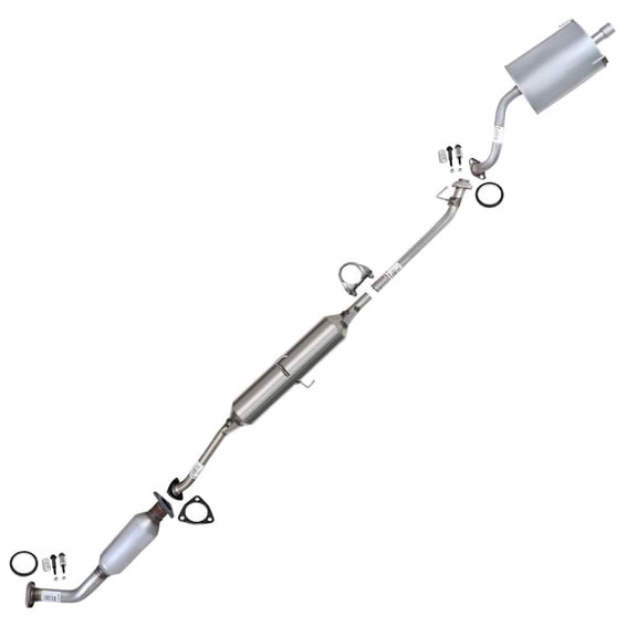 Northeastern Exhaust Catalytic Converter, Resonator & Muffler Fits 2002-2004 Honda CR-V 2.4L - Direct Fit EPA-Approved | Stainless Steel