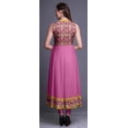 thumbnail image 4 of Bimba Kurti Indien Long Feuilles Mauve pour Femmes Tenue de Soirée Robe Anarkali Kurti Sans Manches Grande, 4 of 6