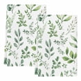 thumbnail image 2 of Eucalyptus Leaves Kitchen Towels Set of 2, Sage Green Watercolor Farmhouse Absorbent Dish Towels for Kitchen, Microfiber Hand Towel, Quick Drying Tea Towel for Cleaning Decorative Dishcloths, 2 of 7