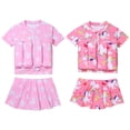 thumbnail image 7 of GYRATEDREAM Girls Two Pieces Swimsuit 2-6Y Toddler Float Rash Guard Bikini Skirt Bathing Suit, 7 of 7