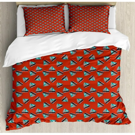 sailboat queen size duvet cover set cutter with anchor pattern and