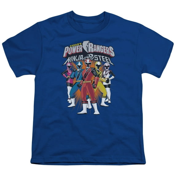 Power Rangers - Team Lineup - Youth Short Sleeve Shirt - Large