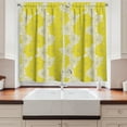 thumbnail image 2 of Ambesonne Yellow Flower Kitchen Curtains, Fresh Garden Art, 55"x39", Yellow Cream, 2 of 3