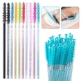thumbnail image 2 of 500/50 Uds extensión de pestañas desechable ceja cepillo largo aplicador de varita de máscara Spoolers pestañas cepillos cosméticos herramienta de maquillaje Tan Jianjun unisex, 2 of 2