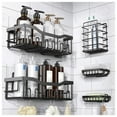 thumbnail image 7 of QZS 12Pack Transparent Shelf Adhesion Stickers,Shower Caddy Adhesive Hooks,Waterproof Corner Wall Hooks,No Drilling Sticky Hanging Hooks,Organizer Accessories Set for Kitchen Bathroom Toilet, 7 of 7