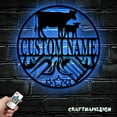 thumbnail image 5 of Craftnamesign Custom Grill Metal Wall Art LED Light, Custom Backyard BBQ Name Sign Home Decor, 5 of 5