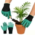 thumbnail image 3 of Gardening Gloves Thickened Latex Coated Thorn-Proof Working Glove Wear-Resistant Work Mitts for Digging Planting Weeding (Green), 3 of 9