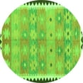 thumbnail image 1 of Ahgly Company Indoor Round Southwestern Green Country Area Rugs, 4' Round, 1 of 1