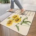 thumbnail image 3 of Sunflower Flowers on Yellow Background (5) Door Mat 30 X 17 Inch Welcome Doormat Indoor Outdoor Entrance Floor Mat Non Slip Spring Summer Decor Rubber Mats, 3 of 6