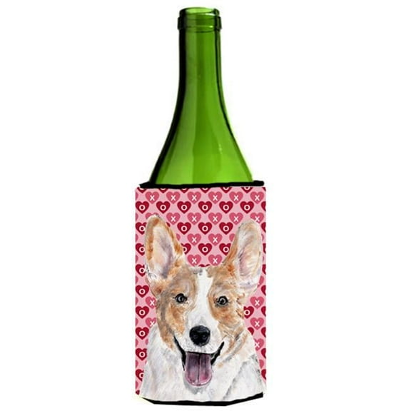 Cardigan Corgi Hearts And Love Wine bottle sleeve Hugger 24 Oz.