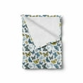 thumbnail image 2 of Butterfly Soft Flannel Fleece Throw Blanket, Butterfly Pattern in Style Spring Thrill Delicate Insect, Cozy Plush for Indoor and Outdoor Use, 50" x 70", Multicolor, by Ambesonne, 2 of 6