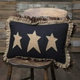 thumbnail image 2 of VHC Brands Heritage Farms Primitive Stars Pillow 14x22 Country Primitive Bedding Accessory, Black, 2 of 3
