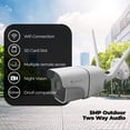 thumbnail image 2 of Camara Wifi Exterior Secucore Ip I1195CW 2k 5 Megapixeles Grabación Nube Y Sd, 2 of 5