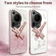 thumbnail image 4 of KADEM For Huawei Pura 70 Ultra Case Dragonfly Kickstand TPU Flowers Glitter Phone Cover - Blue, 4 of 5