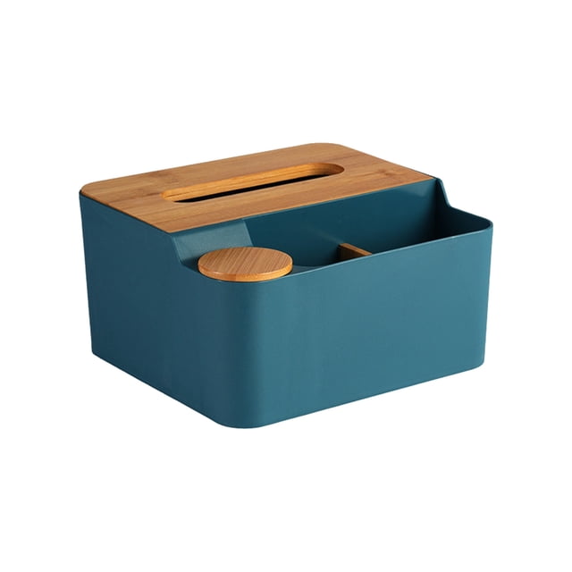 Cubija de Caja de Pañuelos de PlásTico, Servilleta Caja de Almacenamiento de Descortritorio Tejido y Soporte de Conto