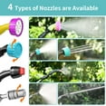 thumbnail image 3 of Battery Powered Sprayer: 1.35 Gallon/5L Electric Sprayer with USB Rechargeable Handle, Garden Sprayer with 4 Mist Nozzles and Adjustable Shoulder Strap for Yard, Lawn and Garden, 3 of 7