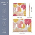 thumbnail image 2 of Yayeee Toggle Light Switch Wall Plate 3-Gang 6.37"x4.48" Decorative Outlet Cover, Pink Floral Orange, 2 of 7