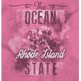 thumbnail image 2 of Rhode Island RI State Flower Souvenir Womens Slim Fit Graphic Tee Brisco Brands S, 2 of 5