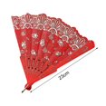 thumbnail image 6 of sunsanly Vintage Lace Folding Fan Portable Floral Pattern Elegant Handheld Fan Lightweight Plastic Rib Hand Fan for Dance Performance Photography Photo Props, 6 of 8