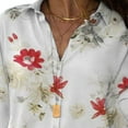 thumbnail image 3 of serony Blouse à Manches Longues pour Femmes, Motif Floral, Style Ample, 3 of 7