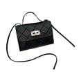 thumbnail image 2 of Women’s Quilted Mini Crossbody Bag with Top Handle, Small Square PU Leather Shoulder Tote for Casual Everyday Use, 2 of 6