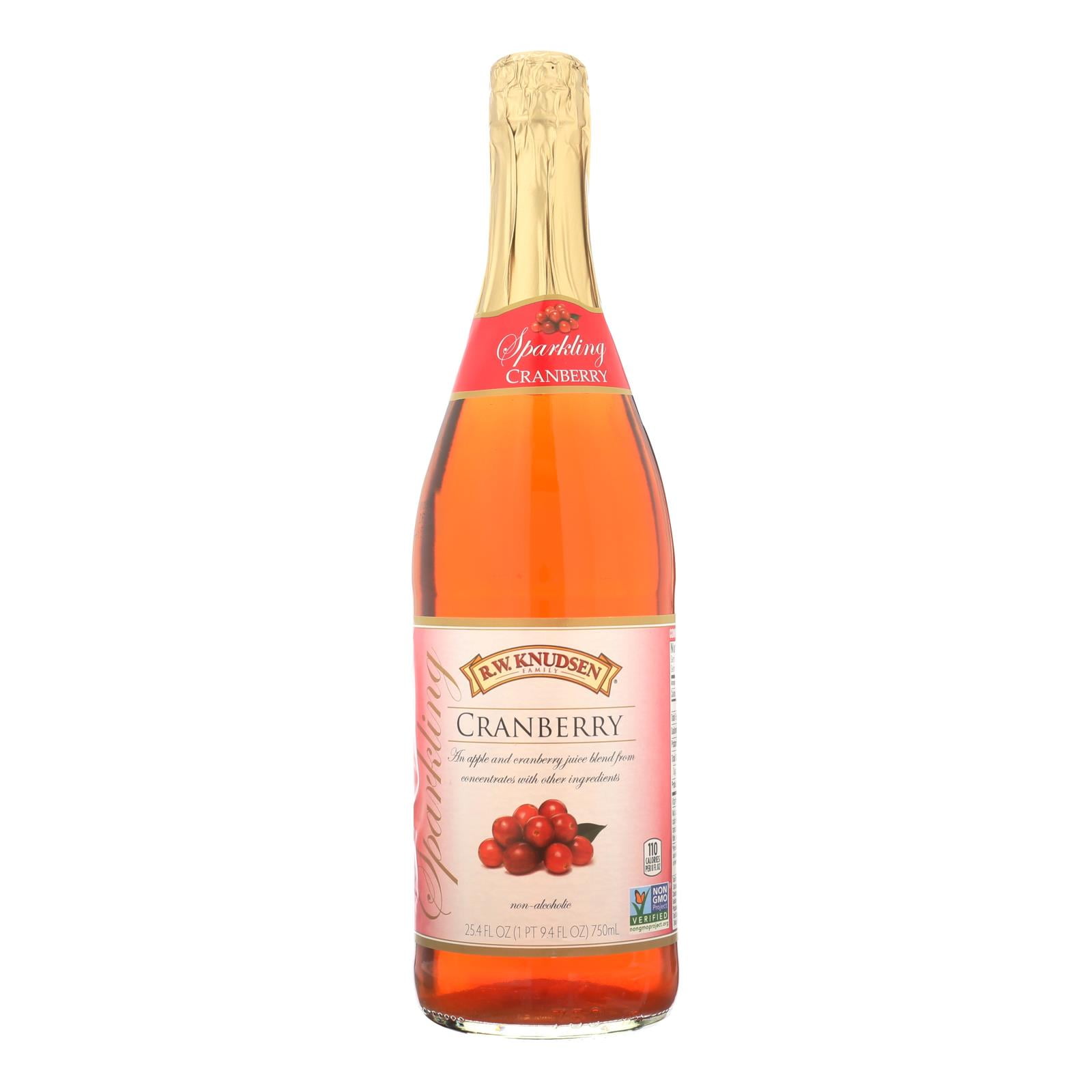 R.W. Knudsen Sparkling Juice Cranberry Case of 12 750 ml
