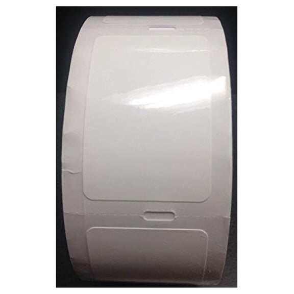 Oil Reminder Labels - 1827 - Blank White 2,000 Qty. (Static Cling Material) 1.5*2.25 inches