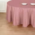 thumbnail image 4 of BalsaCircle 108" Round Polyester Tablecloth Wedding Table Linens Dusty Rose, 4 of 8