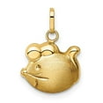 thumbnail image 4 of 14K Yellow Gold Satin & Polished Mouse Charm Pendant, 4 of 7