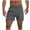Gray, variant on Summer Men Shorts Elastic Waist Solid Color Moisture-Wicking Straight Leg Cargo Shorts With Pocket Beach Fashion Outdoor Sport Athletic Gym Shorts Sweatpants S-XL
